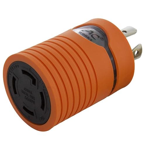 AC WORKS Generator to Transfer Switch L14-30 Inlet Box Adapter (L14-20 20Amp 4-Prong to L14-30 Compact)