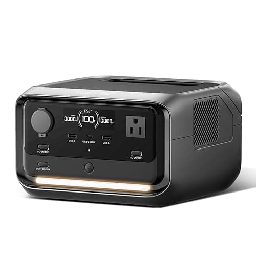 EF ECOFLOW Portable Power Station RIVER 3 Plus, 286Wh/12800mAh LiFePO4 Battery, 3 Up to 1200W AC Outlets, <10 MS UPS, Expandable to 858Wh, <30 dB Quiet, 1Hr Fast Charging Generator for Outdoor Camping