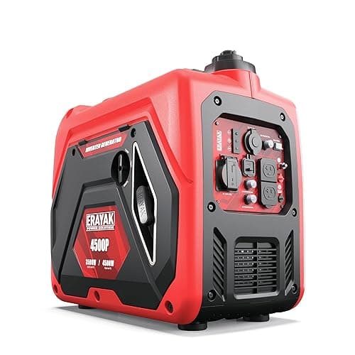 ERAYAK 4500W Portable Inverter Generator for Home Use, Super Quiet Small Generator for Camping Outdoor Emergency Power Backup, Gas Powered Engine, ECO Mode, EPA Compliant