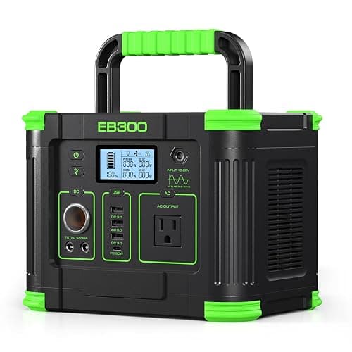 GRECELL Portable Power Station 330W, 288.6Wh Lithium Battery, 60W Fast Charging, Up to 330W(Peak 600W) AC Outlets, Solar Generator for Outdoor Camping RVs Home Use