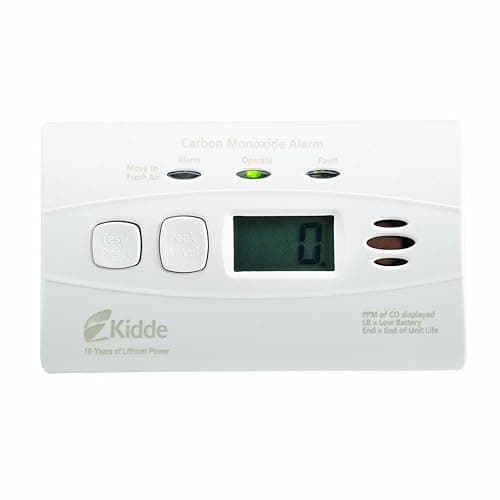 Kidde 21010047 C3010D Carbon Monoxide Alarm with Digital Display and 10 Year Sealed Battery