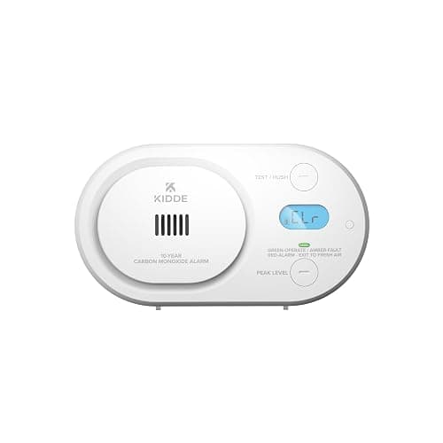 Kidde Carbon Monoxide Detector, 10-Year Battery Powered, Digital Backlit Display, LED Status Indicators, 85 dB Alarm, 5th Edition, COBD10
