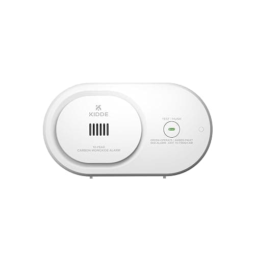 Kidde Carbon Monoxide Detector, 10-Year Battery Powered, LED Status Indicators, 85 dB Alarm, 5th Edition, COB10