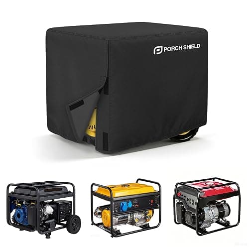 Porch Shield Waterproof Universal Generator Cover 32 x 24 x 24 inch - for Most Generators 5000-10000 Watt, Black