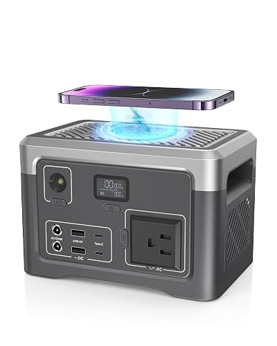 Portable Power Station 192Wh Outdoor Generator with AC Outlet 100W(200W Surge) Power Bank for Home Backup Outdoor Emergency RV Van Hunting, 3.9lb, Music Player&LED Lights LiFePO4 Battery