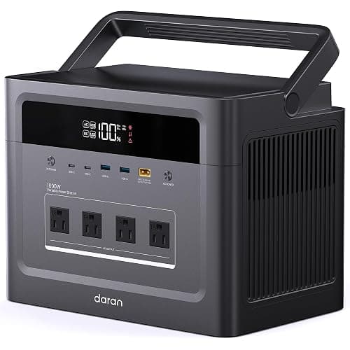 Portable Power Station 2000W Surge, 960Wh Solar Generator with 4 AC Outlets, 100W PD Fast Charge, LiFePO4 Battery Backup for Camping, RV, CAPA, Home and Emergency