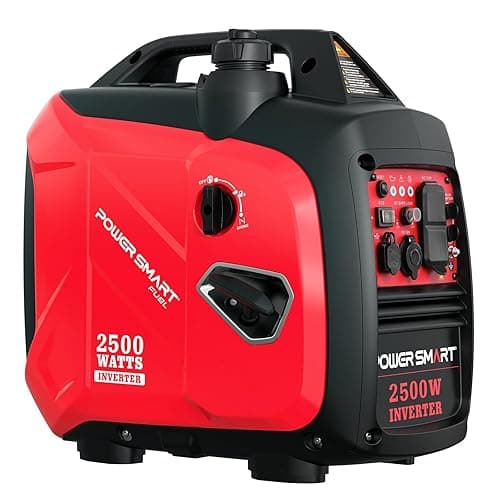 PowerSmart 2500 Watt Portable Inverter Generator, 80cc Gas Powered Engine, Ultra Quiet Small Generator for Camping, 2026 EPA Compliant