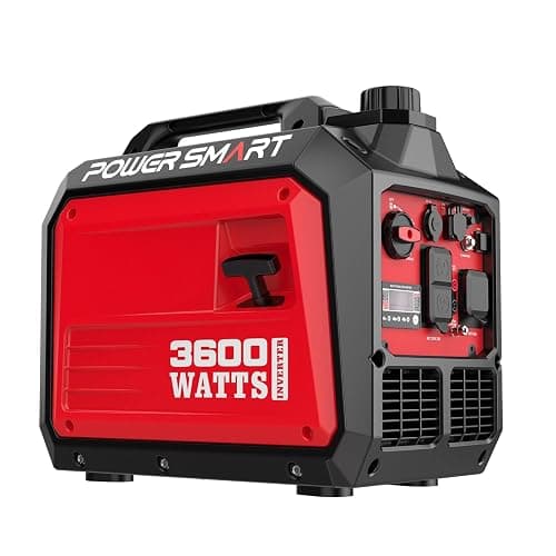 PowerSmart 3600 Watt Portable Inverter Generator, Quiet Technology, 30 Amp for Home Use, Camping