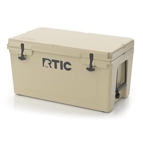 RTIC 65 QT Ultra-Tough Cooler Hard Insulated Portable Ice Chest Box for Beach, Drink, Beverage, Camping, Picnic, Fishing, Boat, Barbecue