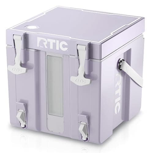 RTIC Halftime 3 Gallon Water Cooler Dispenser, Dual Taps, Dusty Lilac | Insulated Beverage Dispenser for Sports, Parties, Camping, BBQ and Picnics, Dual Taps, Stackable, BPA Free