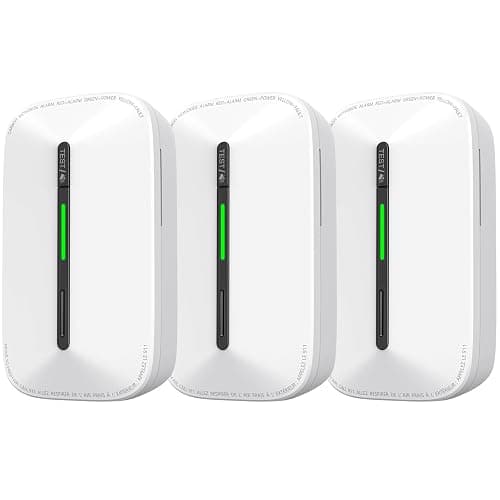 Siterlink Carbon Monoxide Detectors Plug in,10 Year Replaceable Battery Operated Co Monitor Alarm,Plug and Play Co Detector,Portable Carbon Monoxide Detector for Home,Traval,Hotel 3 Pack
