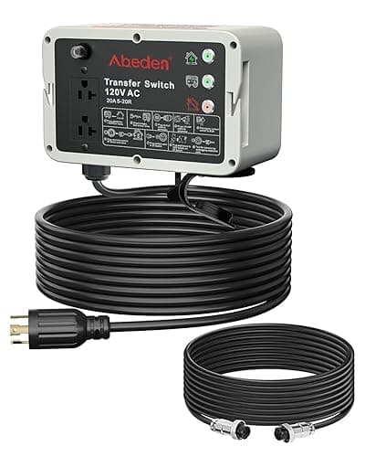 Smart Transfer Switch 120V AC Compatible with Westinghouse Portable Generator, Transfer Switch for Outdoor Backup Power, Works with Sump Pumps, Refrigerators and More – Alternative to Home Standby