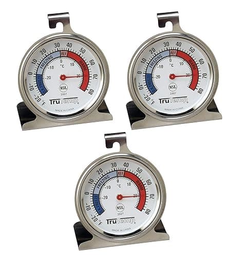 Tru Temp Refrigerator-Freezer Thermometer, 3 Pack